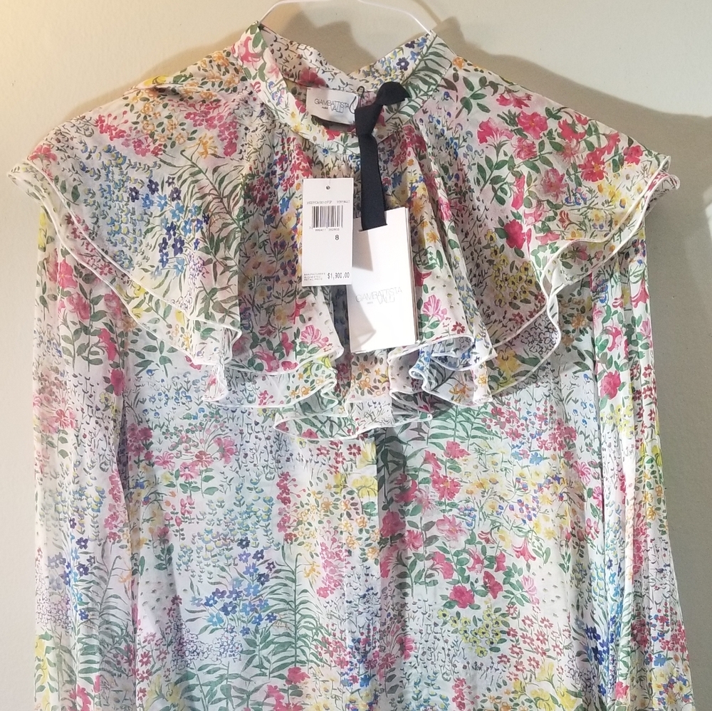 Giambattisti Valli Floral Runway Blouse - NWT